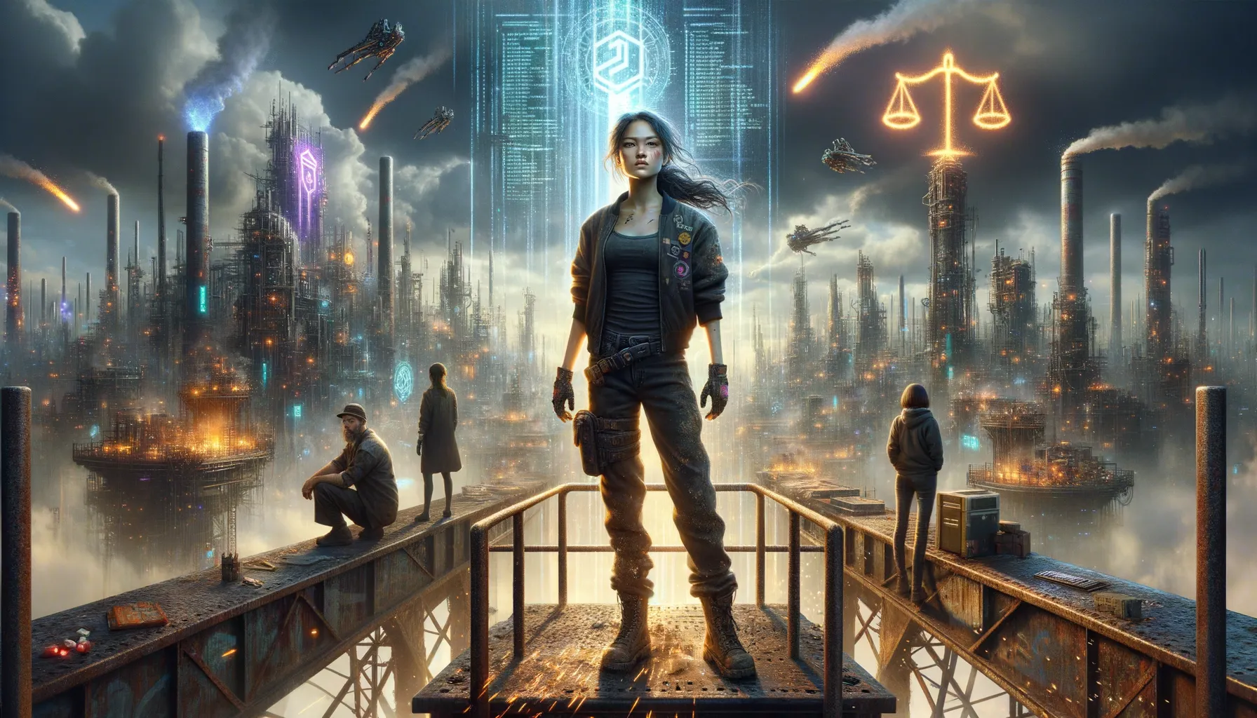 Claire Battles Injustice in a Futuristic Industrial City - Feature Image