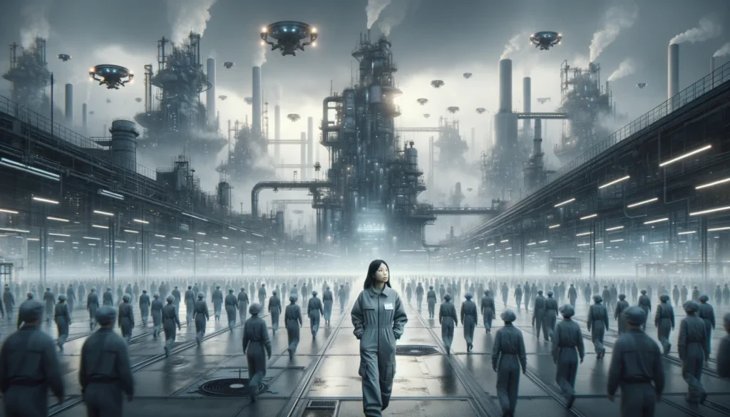 Claire Battles Injustice in a Futuristic Industrial City - Prologue
